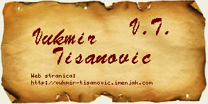 Vukmir Tišanović vizit kartica
